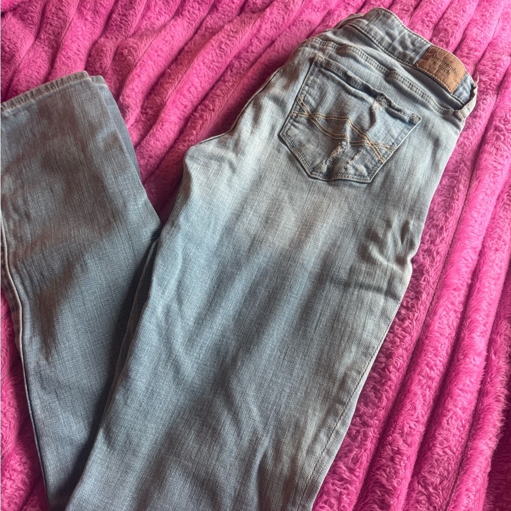 Abercrombie & Fitch Denim Blue Straight Leg Jeans